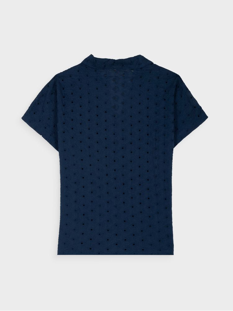 Blusa Unicolor Texturizada para Mujer 44465