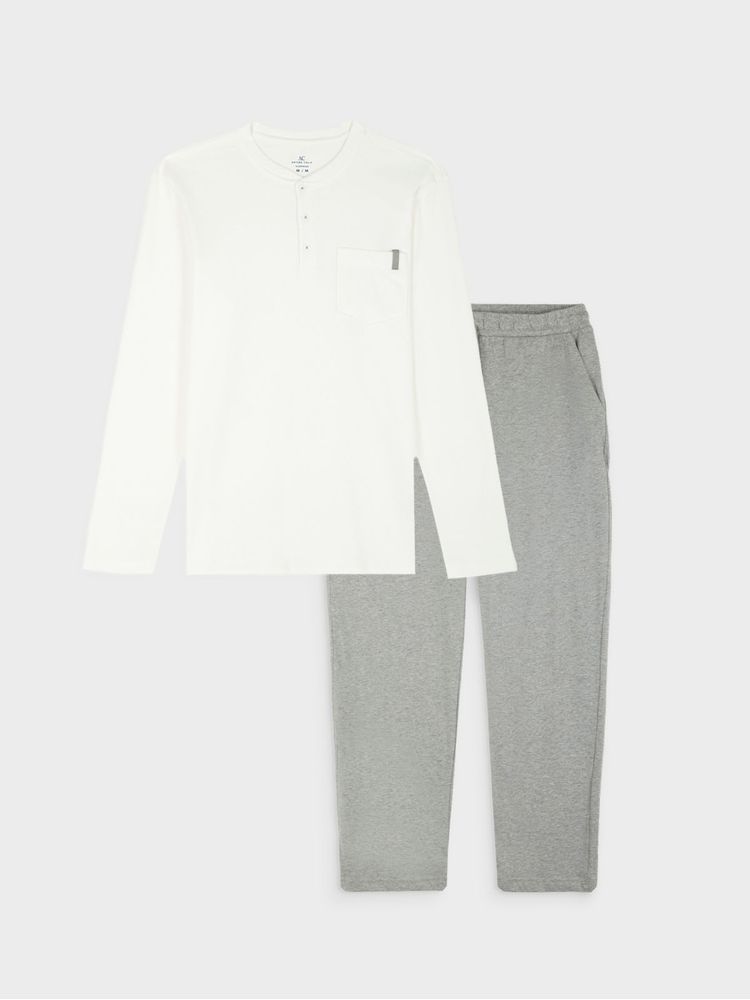 Pijama Manga Larga y Pantalón Largo para Hombre 46029