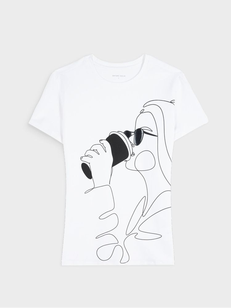 Camiseta Estampada para Mujer 46510