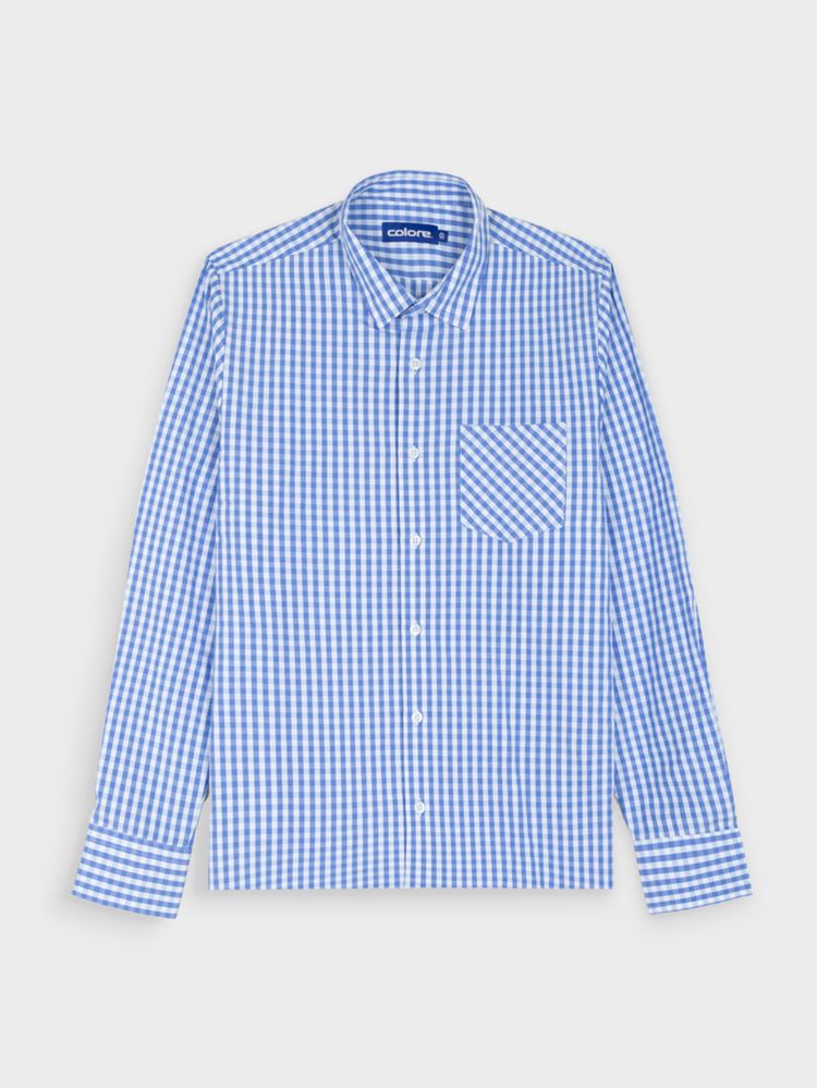 Camisa Cuadros Manga Larga para Hombre 13748