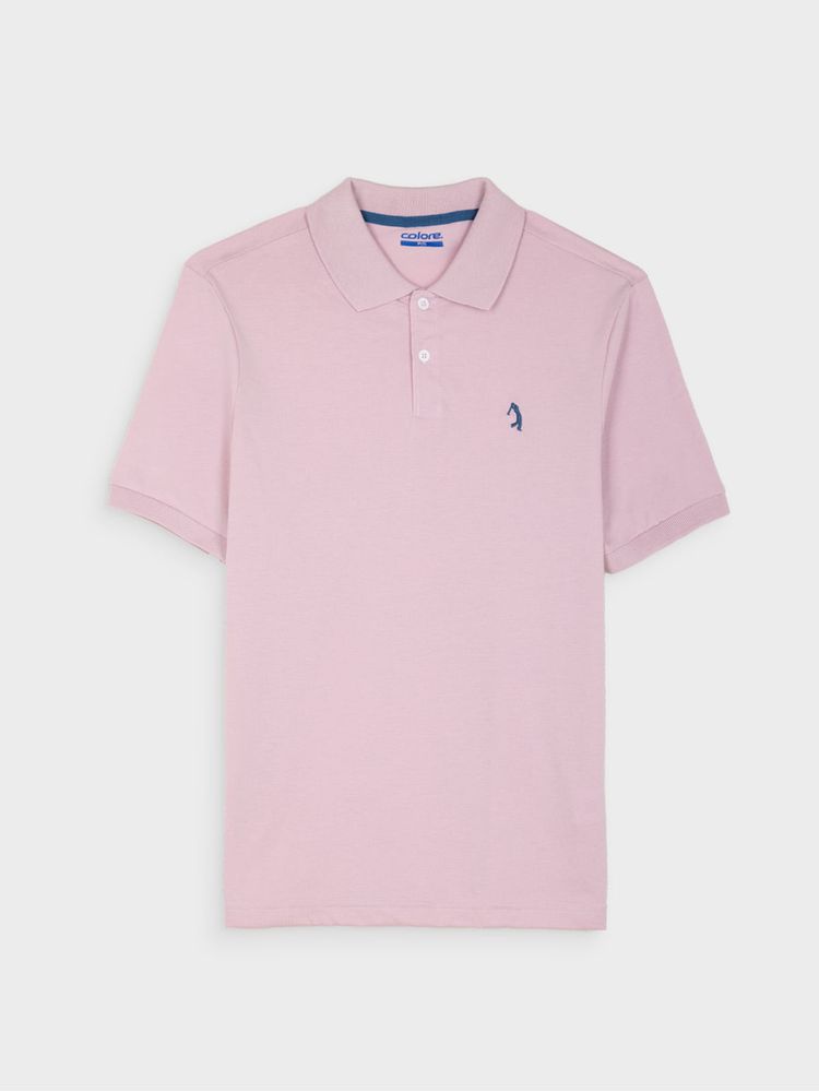 Polo Unicolor Jersey para Hombre 13828