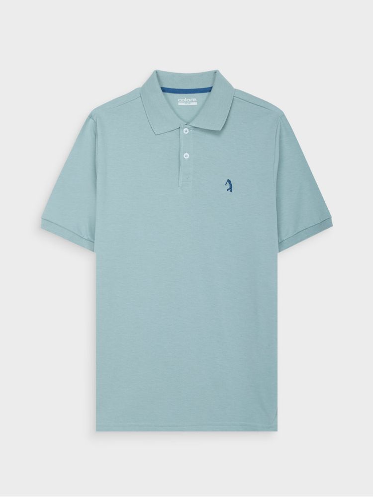 Polo Unicolor Jersey para Hombre 13828