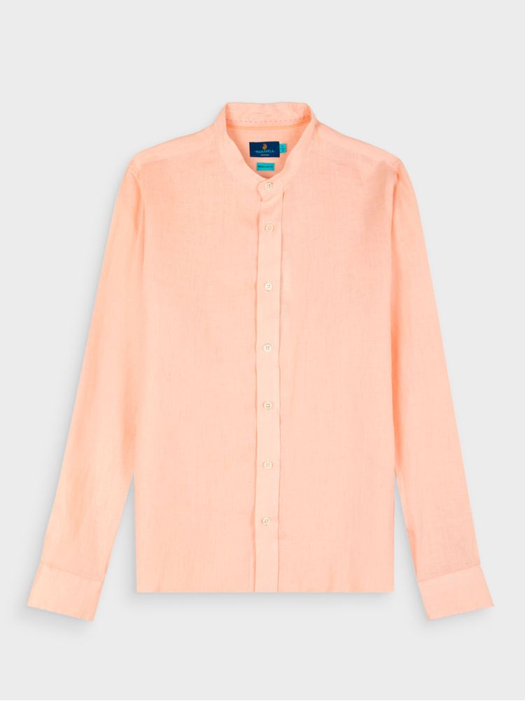 Camisa Manga Larga de Lino Transpirable para Hombre 03023