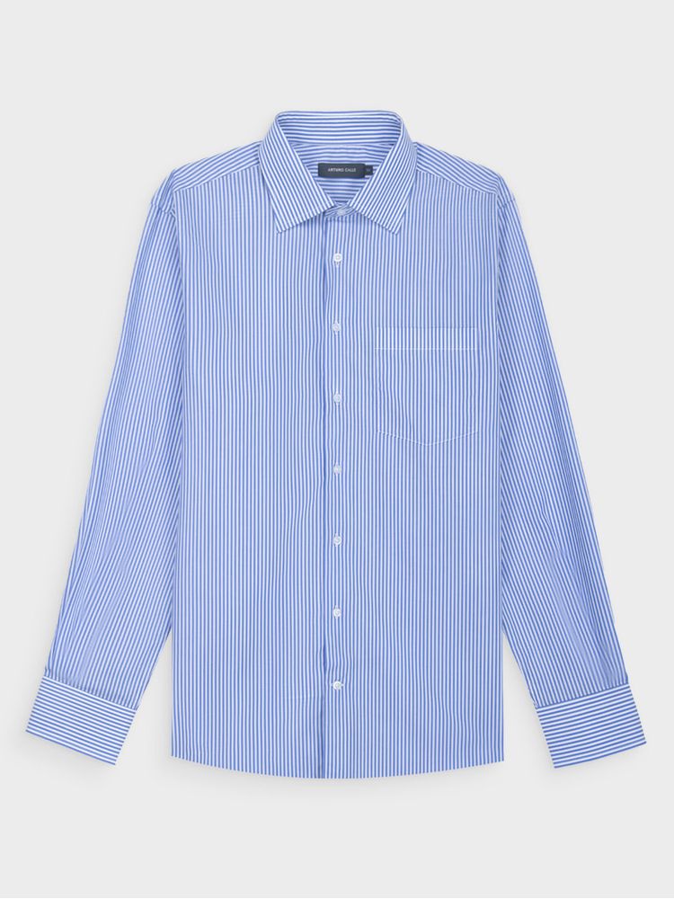 Camisa de Algodón Pima Semi Slim Fit para Hombre 43752