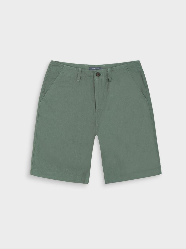 Bermudas en Lino Regular Fit para Hombre 43327