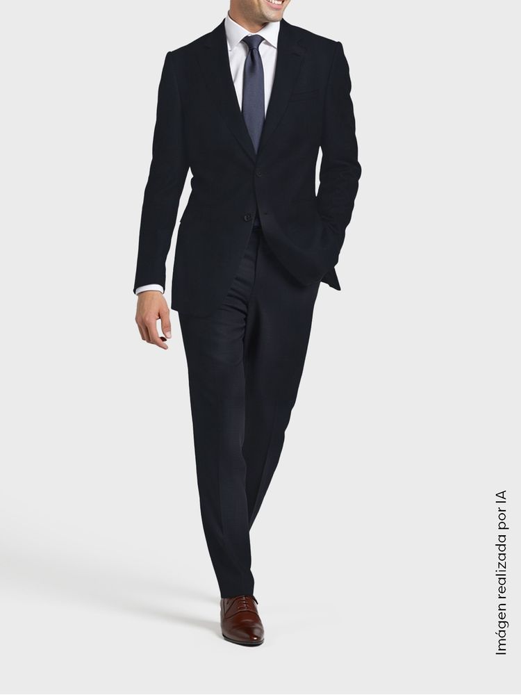 Traje Semi Slim Fit Poliéster Viscosa 37139