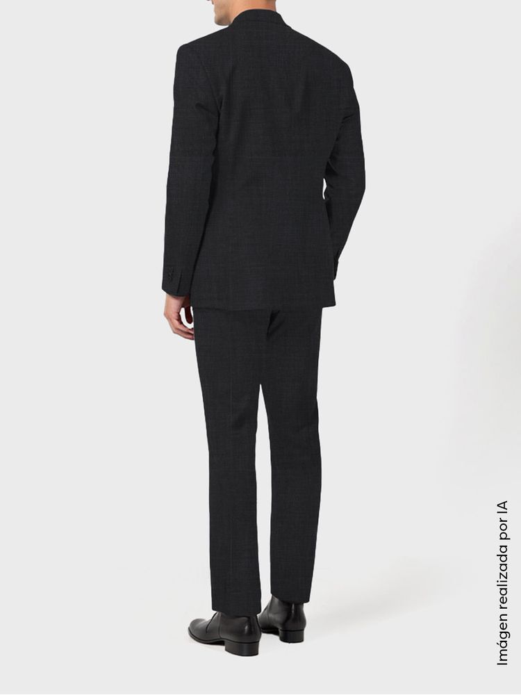 Traje de Corte Moderno con Detalles de Diseño en Sarga 35968