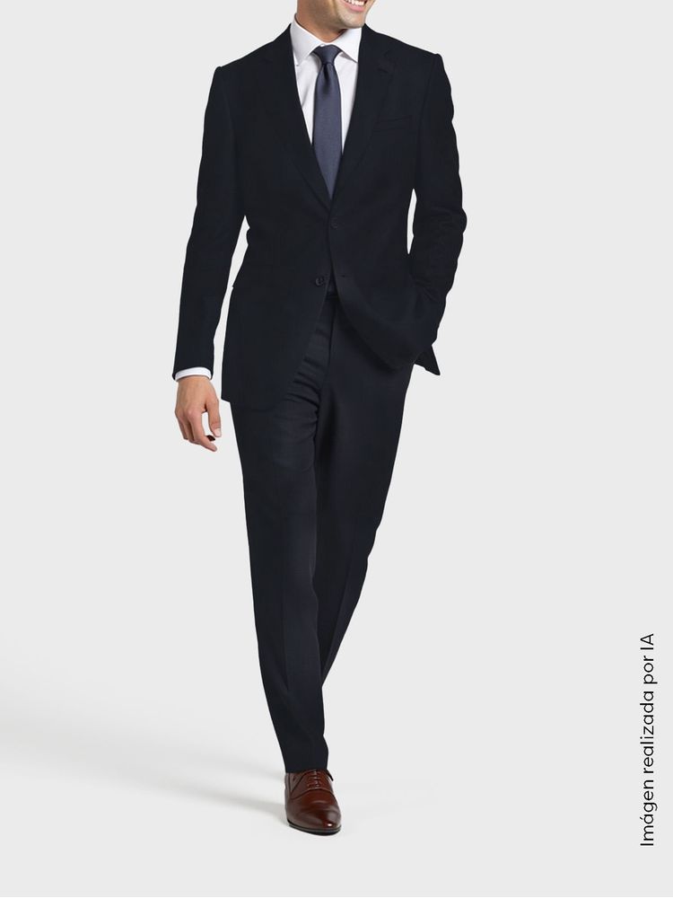 Traje Semi Slim Fit Poliéster Viscosa 37139