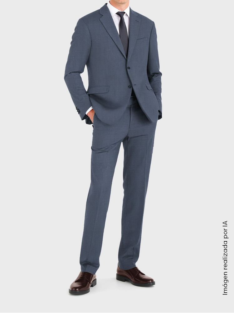 Traje Sastre de Lana con Detalles Premium y Silueta Moderna para Hombre 38775