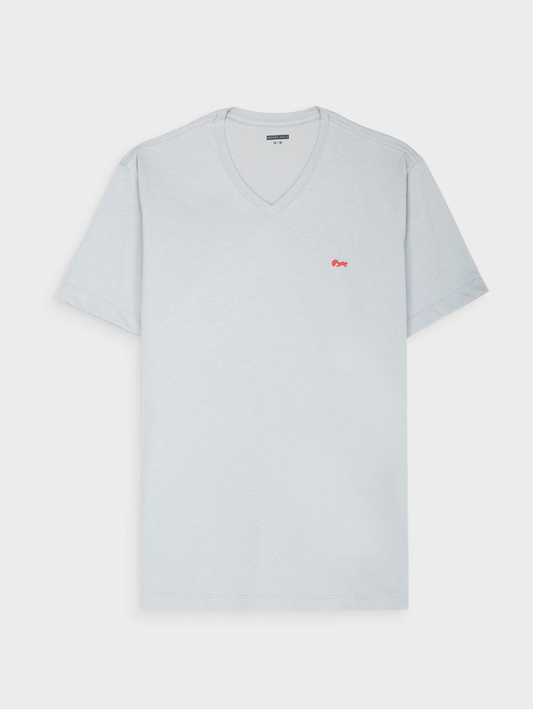 Camiseta Unicolor en Algodón para Hombre 44812