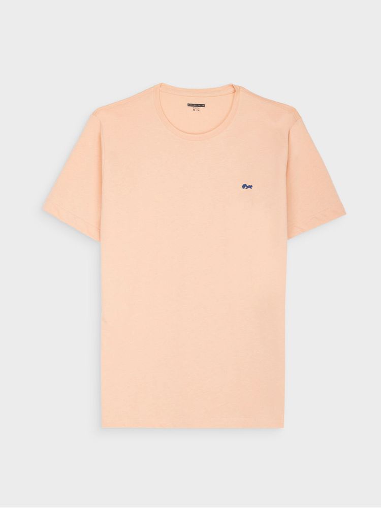 Camiseta Unicolor en Algodón para Hombre 44813