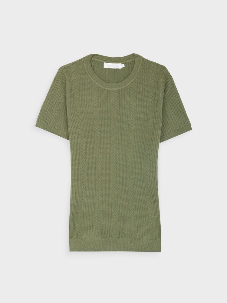 Camisa Tejida Suéter Unicolor para Mujer 43703