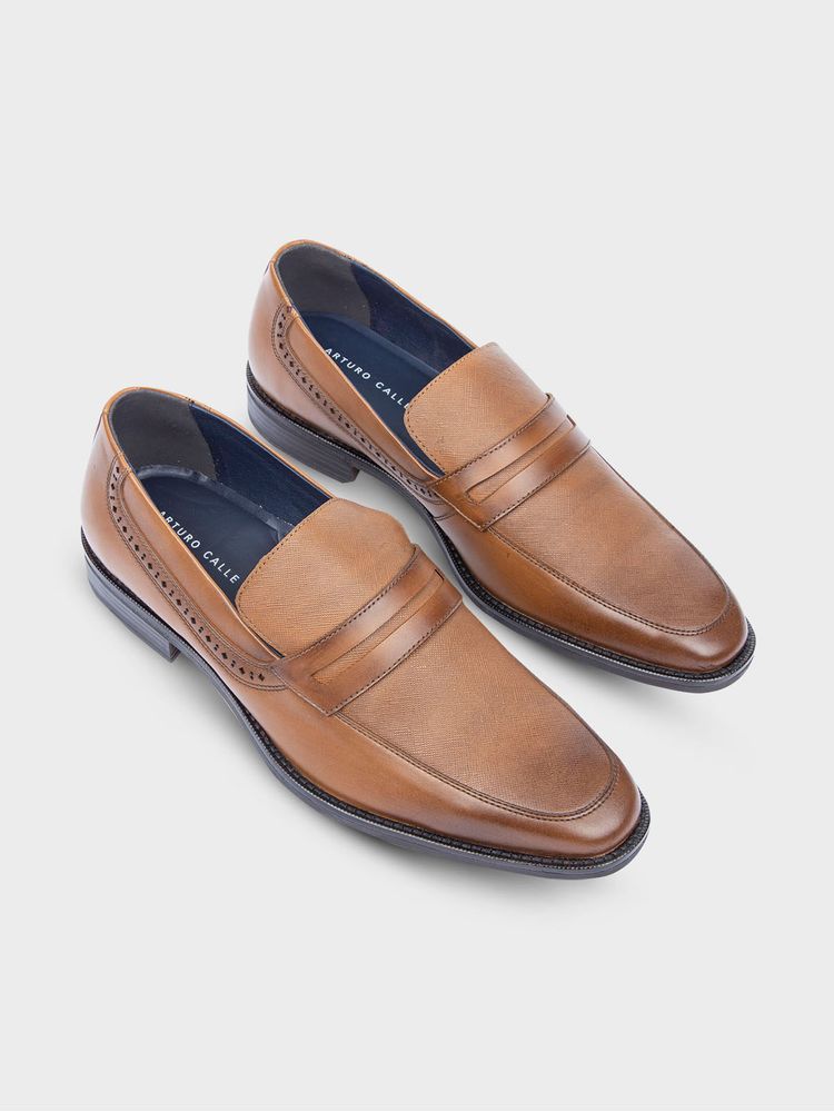 Mocasín Formal con Brogue Lateral 23973