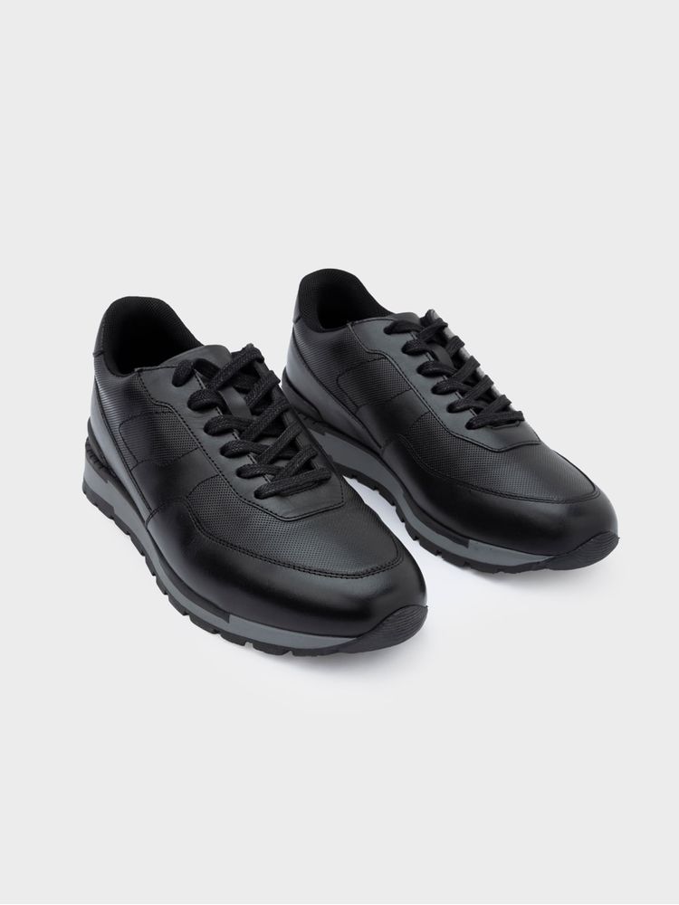 Tenis de Cuero Natural Casuales para Hombre 41687