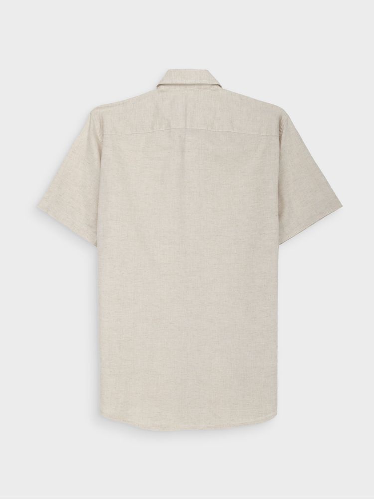 Camisa Semi Slim Fit en Algodón Y Lino para Hombre 44953