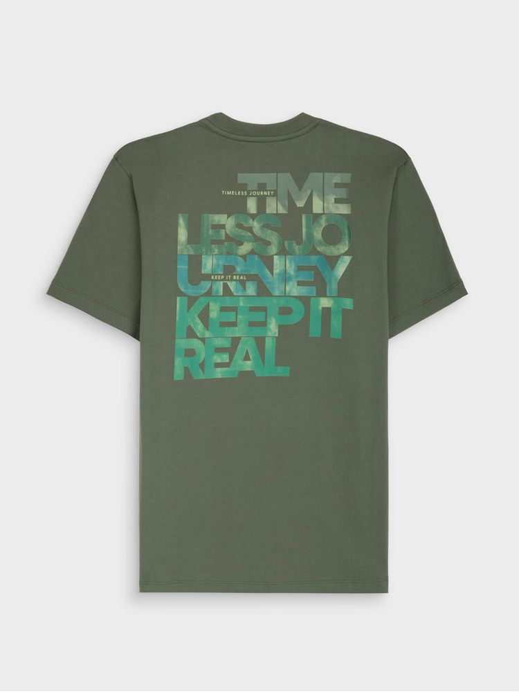 Camiseta en Algodón Tipo Jersey para Hombre 45510