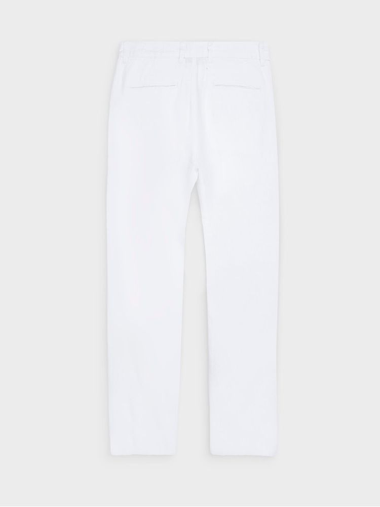 Pantalón de Lino Algodón Semi Slim Fit para Hombre 44951