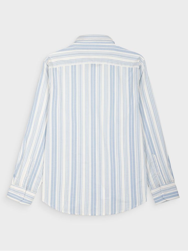 Camisa Rayas Manga Larga para Hombre 39059