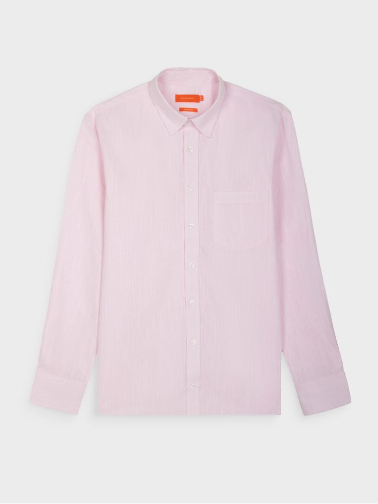 Camisa Unicolor Manga Larga para Hombre 41666