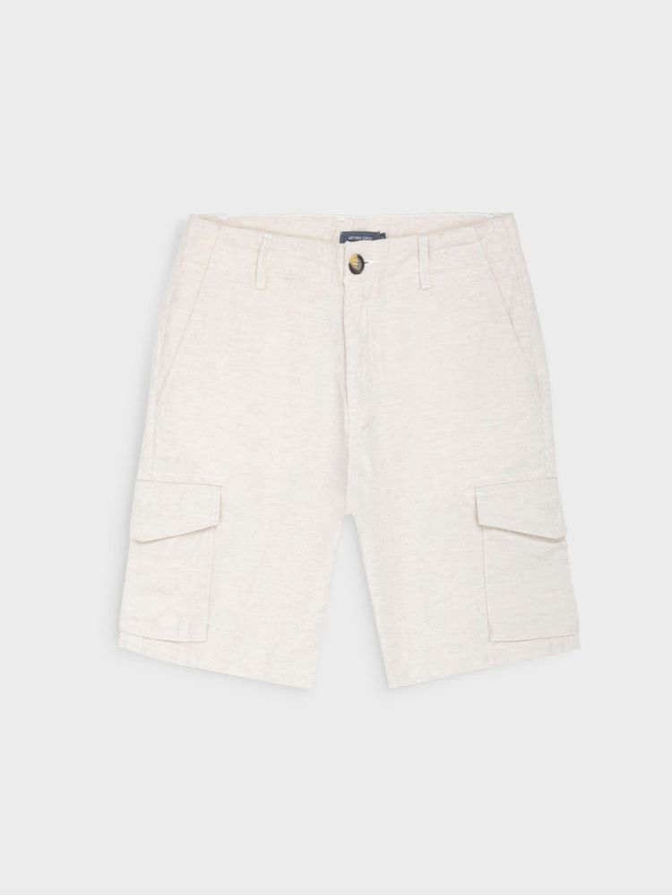 Bermuda en Lino Regular Fit para Hombre 44768