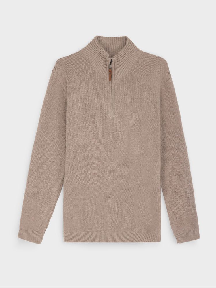 Suéter en Algodón Cuello Camisero para Hombre 46564