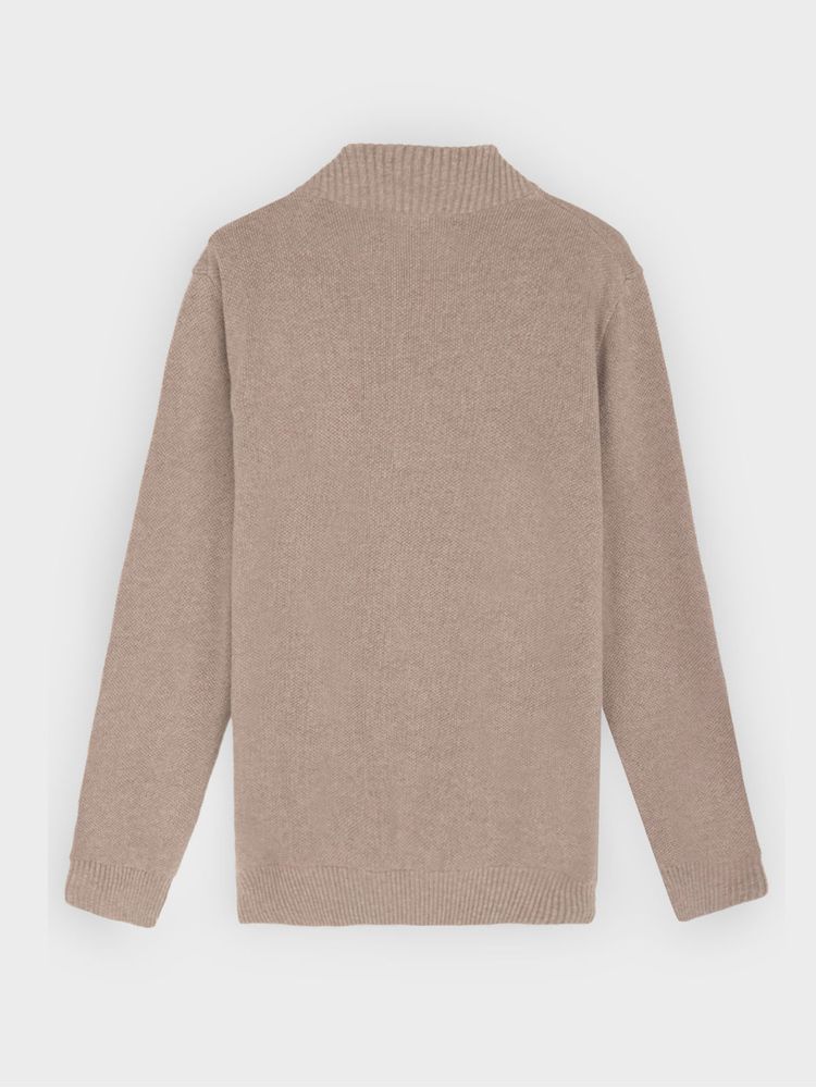 Suéter en Algodón Cuello Camisero para Hombre 46564