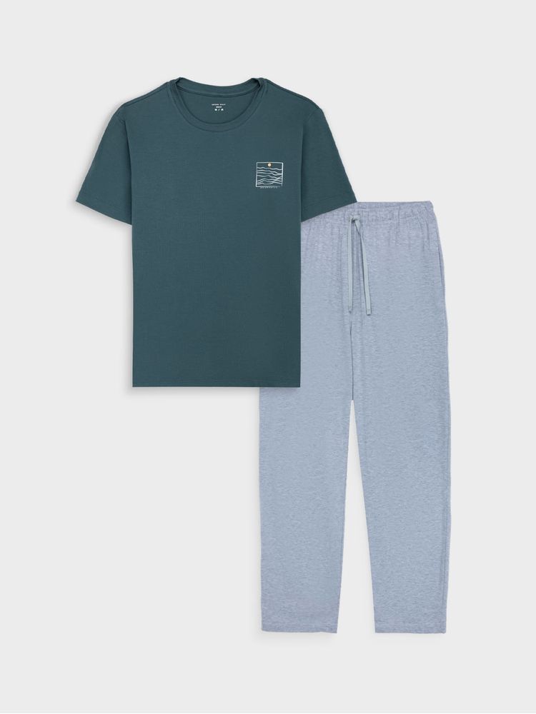 Pijama en Algodón Poliéster y Elastano para Hombre 47836