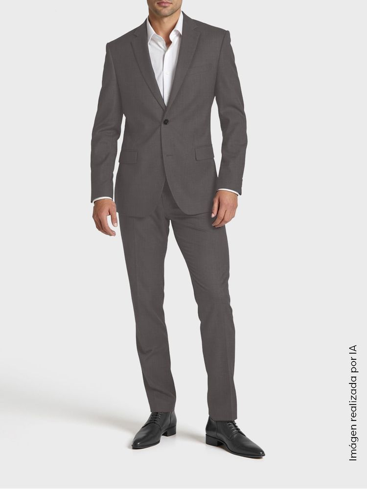 Traje de Lana Semi Slim Fit para Hombre 22048