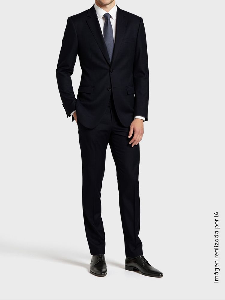 Traje Lana Textura Semi Slim Fit para Hombre 42762