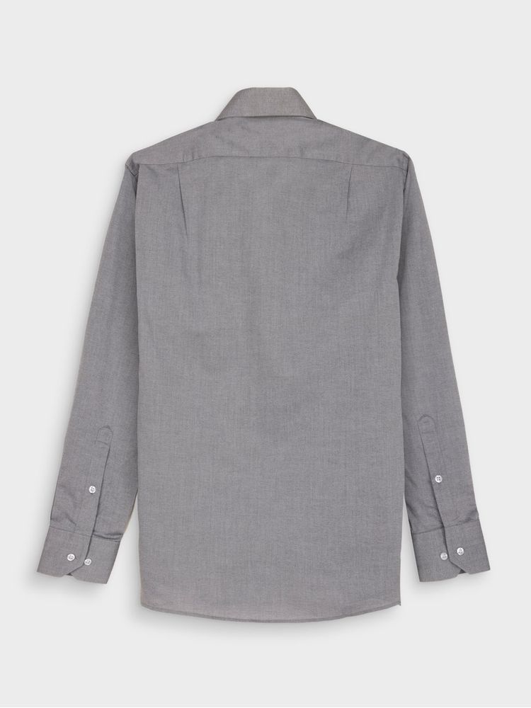 Camisa Semi Slim Fit de Algodón Pima con Detalles Elegantes 36866