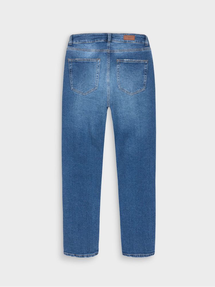 Pantalón Casual con Diseño Favorecedor en Denim Flexible para Mujer 38686