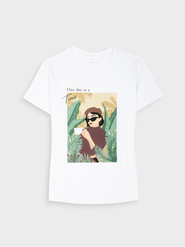 Camiseta Estampada para Mujer 46514