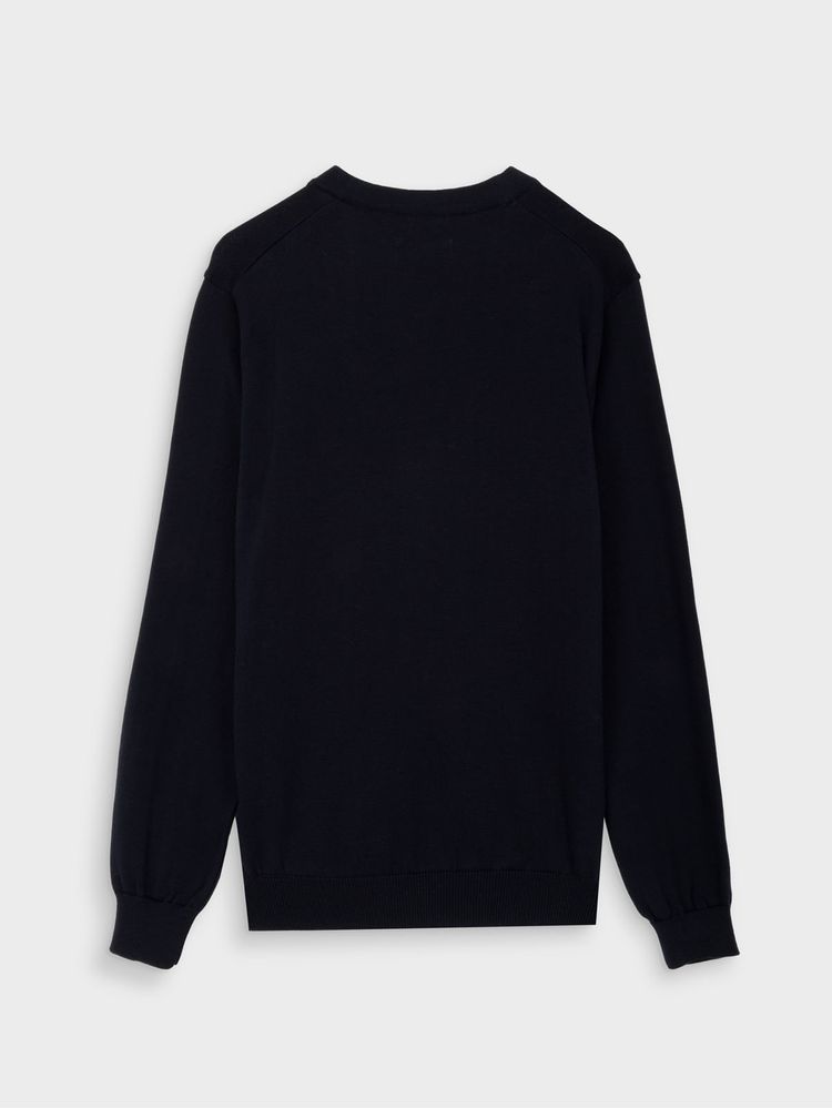 Suéter en Algodón con Cuello Abierto para Hombre 44239