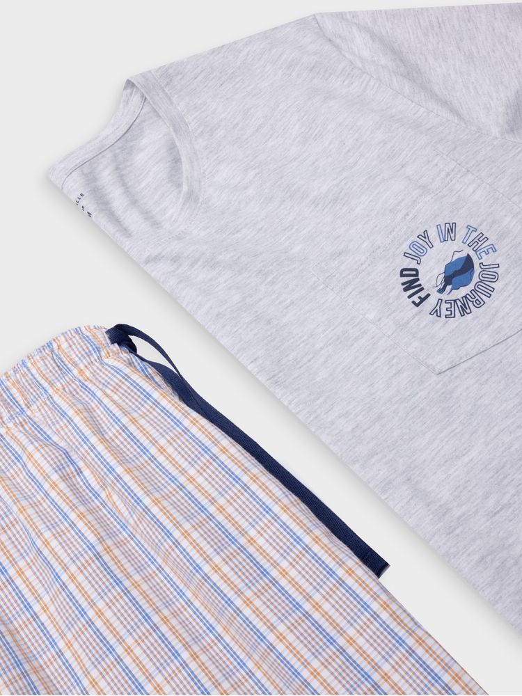 Set de Pijama Camiseta Manga Corta - Pantalón Largo 40522