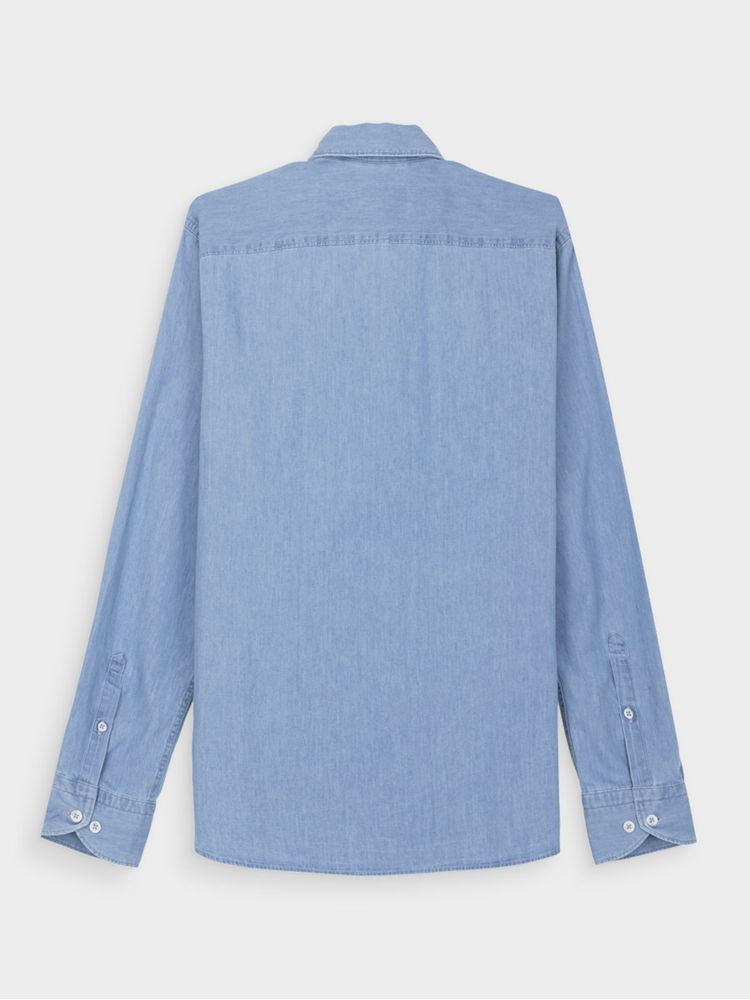 Camisa en Jean Semi Slim para Hombre 46321