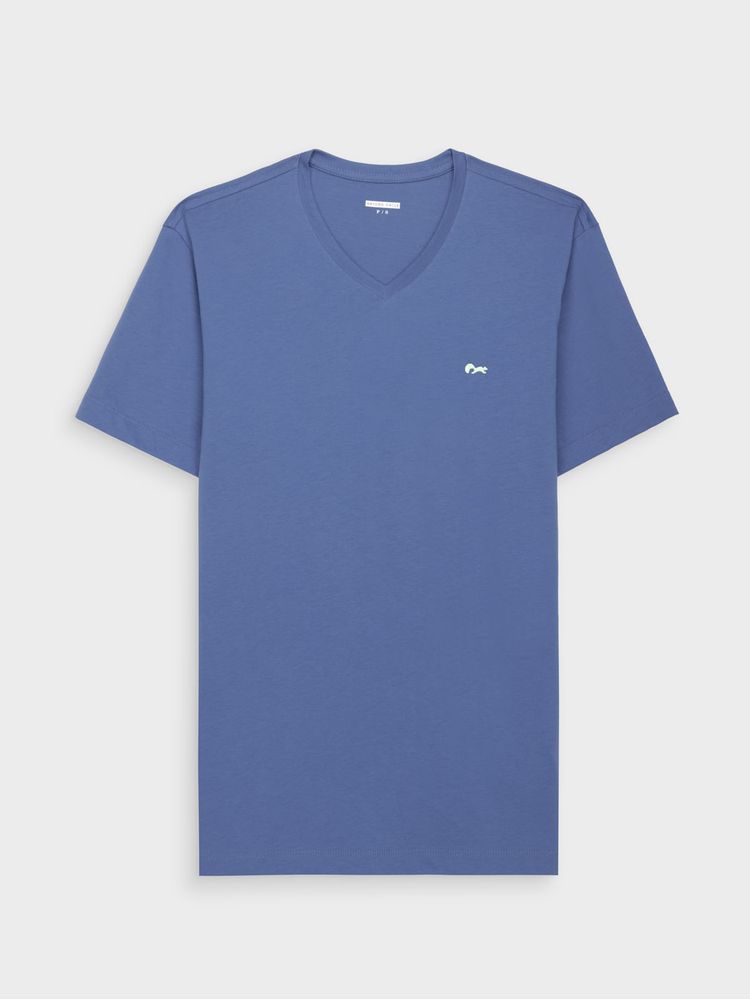 Camiseta Unicolor en Algodón para Hombre 44812