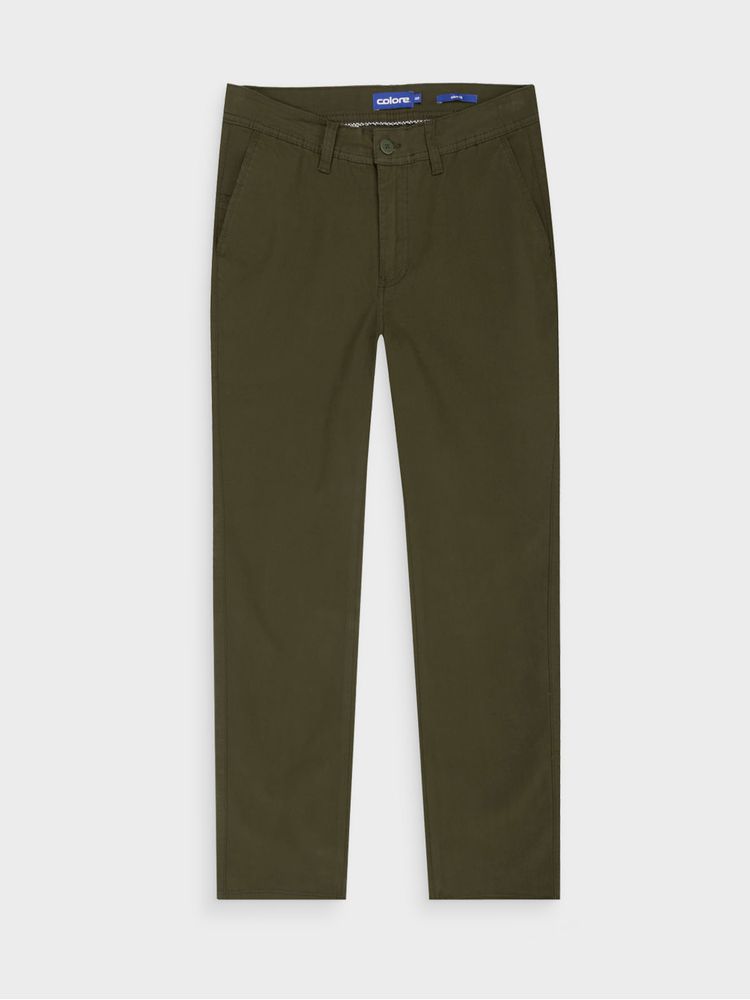 Pantalón Unicolor Slim Fit para Hombre 13204