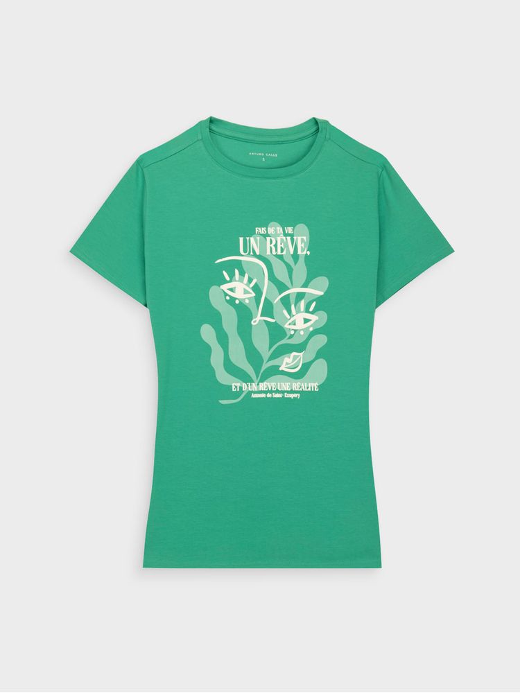 Camiseta Estampada para Mujer 47441
