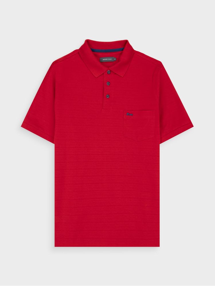 Polo en Algodón Texturizado para Hombre 45306