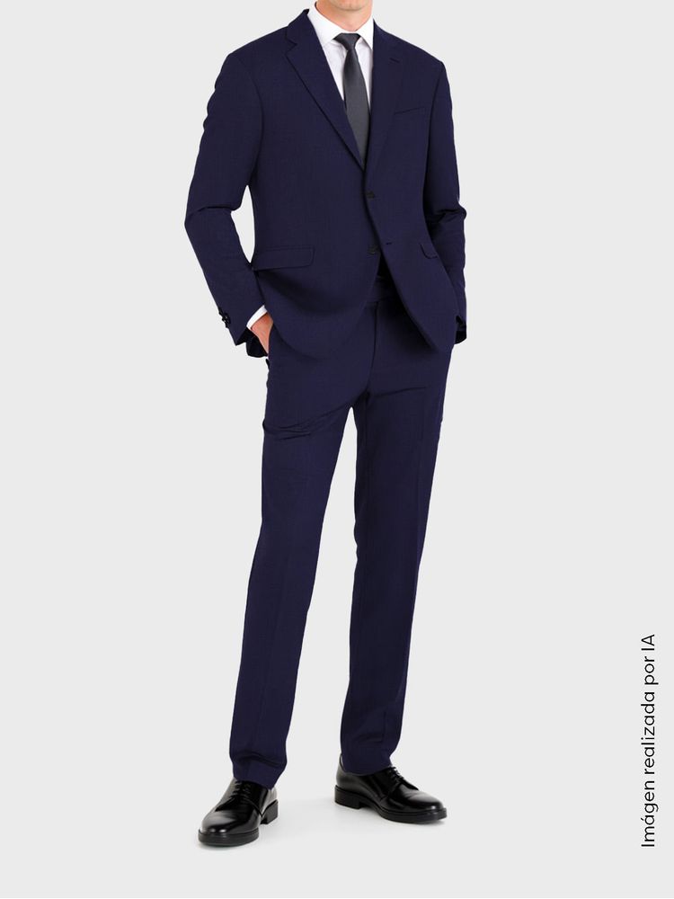 Traje Mezcla Texturizado Regular Fit para Hombre 39025
