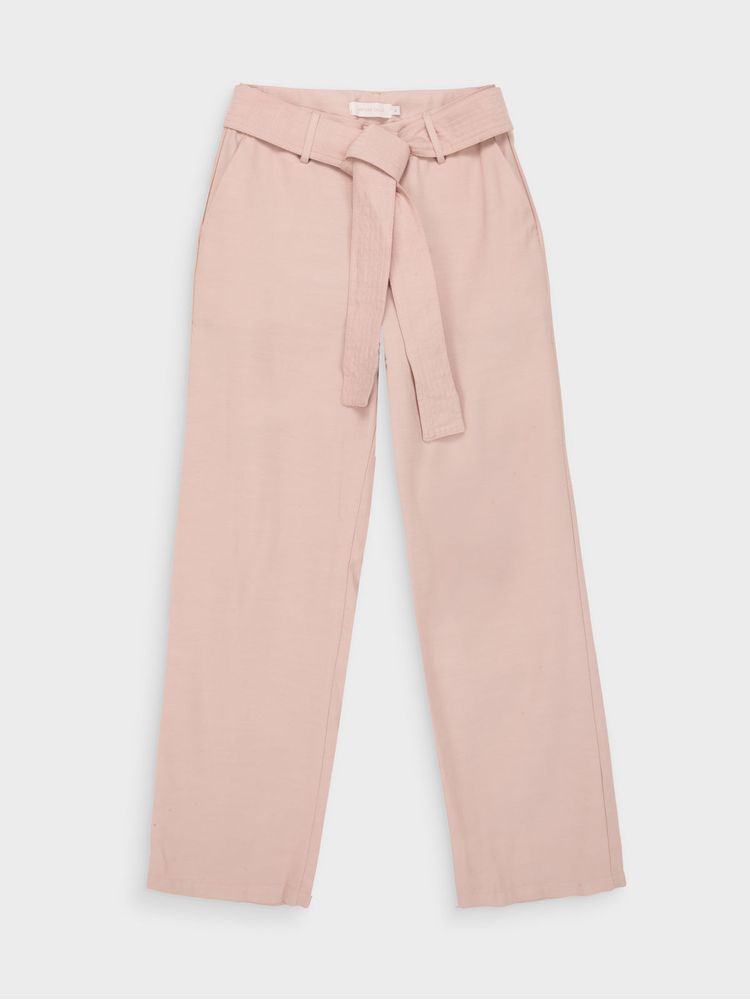 Pantalón Unicolor con Correa para Mujer 47779
