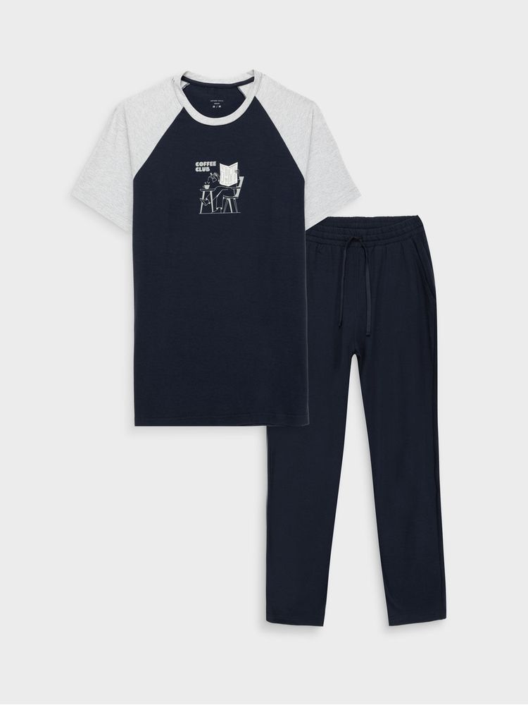 Pijama Cuello Redondo para Hombre 49892