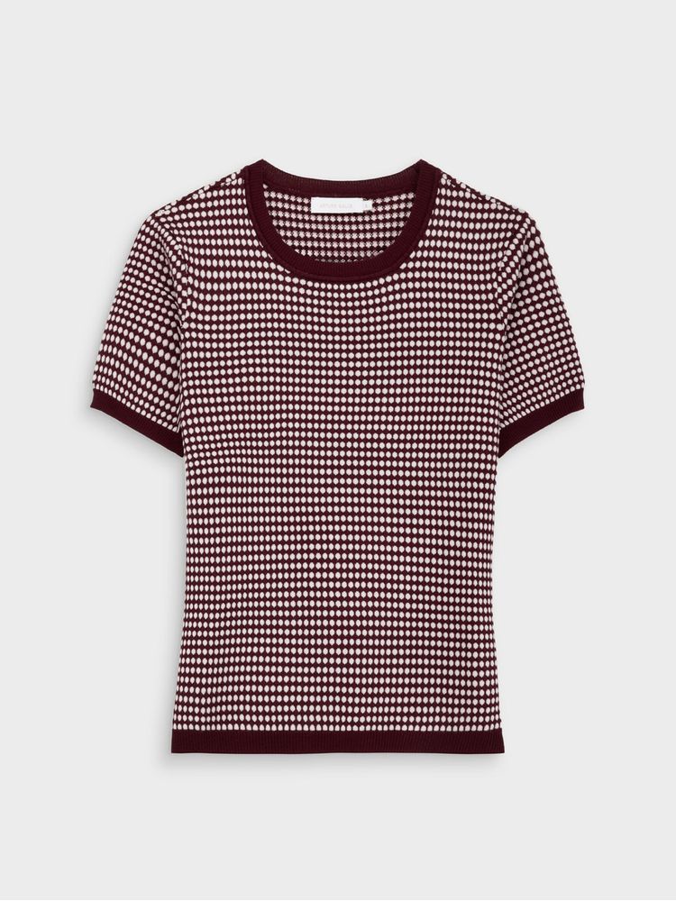 Camiseta Tejida Manga Corta para Mujer 39006