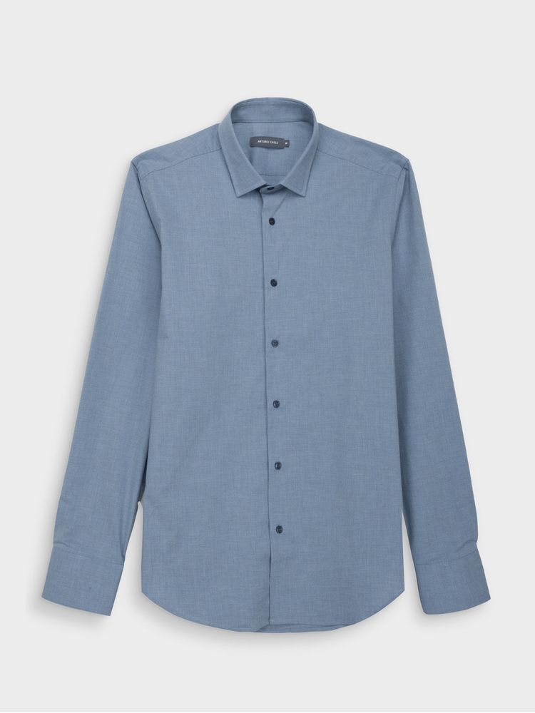 Camisa Business Unicolor Slim Fit para Hombre 50119