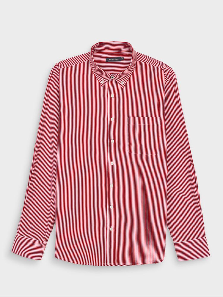 Camisa Casual a Rayas para Hombre 47668