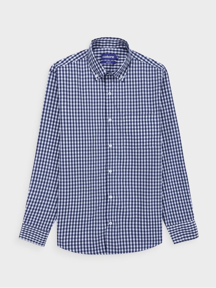 Camisa Casual a Cuadros para Hombre 14446