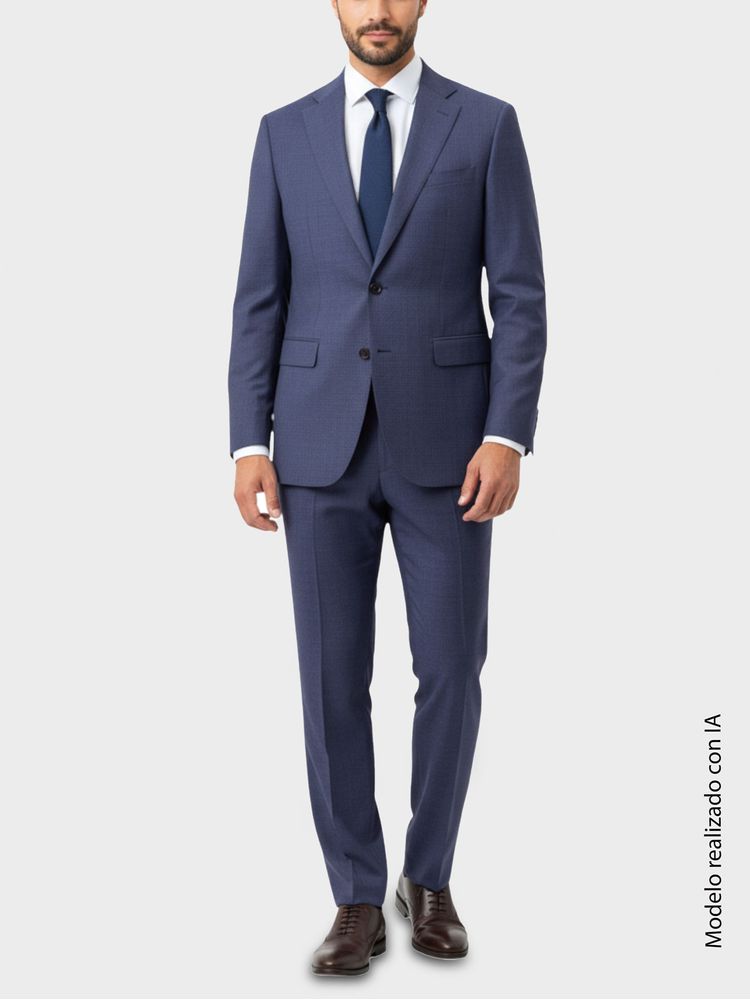Traje en Lana Semi Slim Fit para Hombre 49941