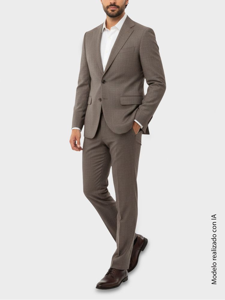 Traje en Lana Semi Slim Fit para Hombre 32062