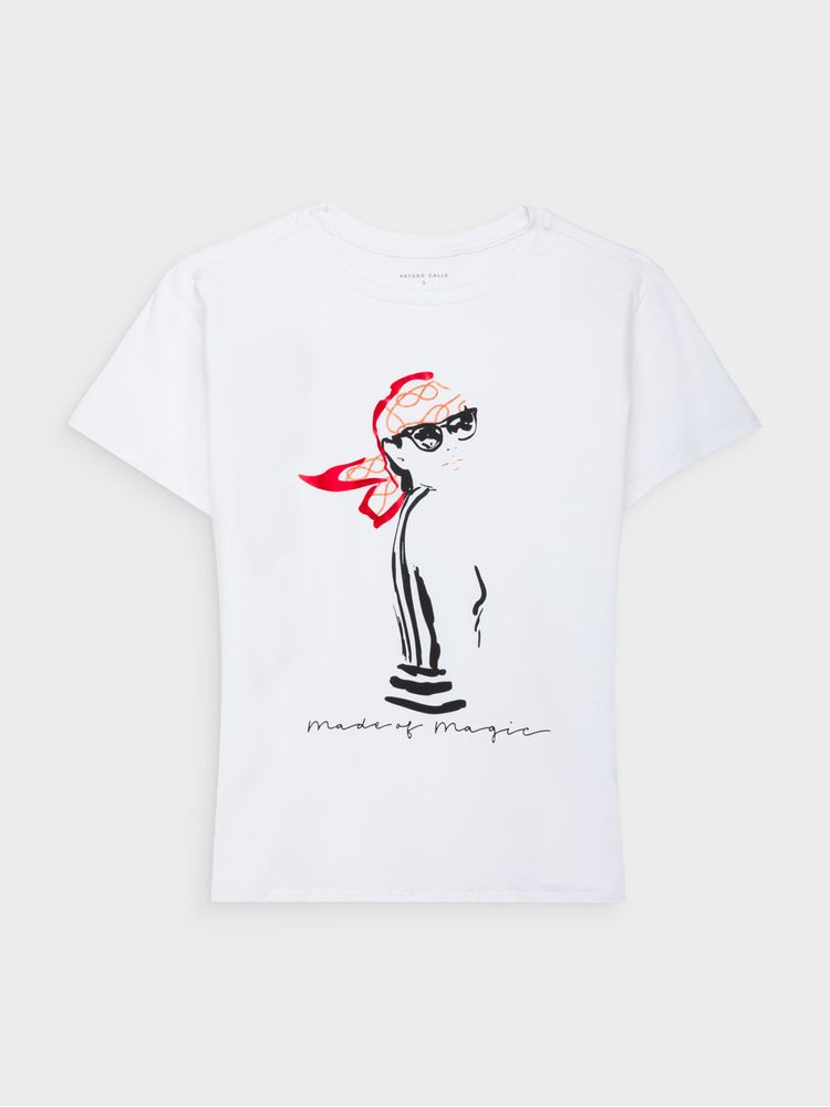 Camiseta Estampada para Mujer 49381