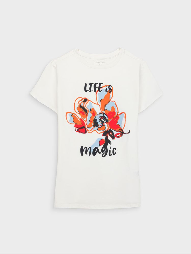 Camiseta Estampada para Mujer 49358